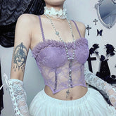 Goth Girl Gothic Lolita Sexy Y2K Year 2000 Corset Masquerade Women's Costume Vintage Cosplay Party / Evening Corset Masquerade